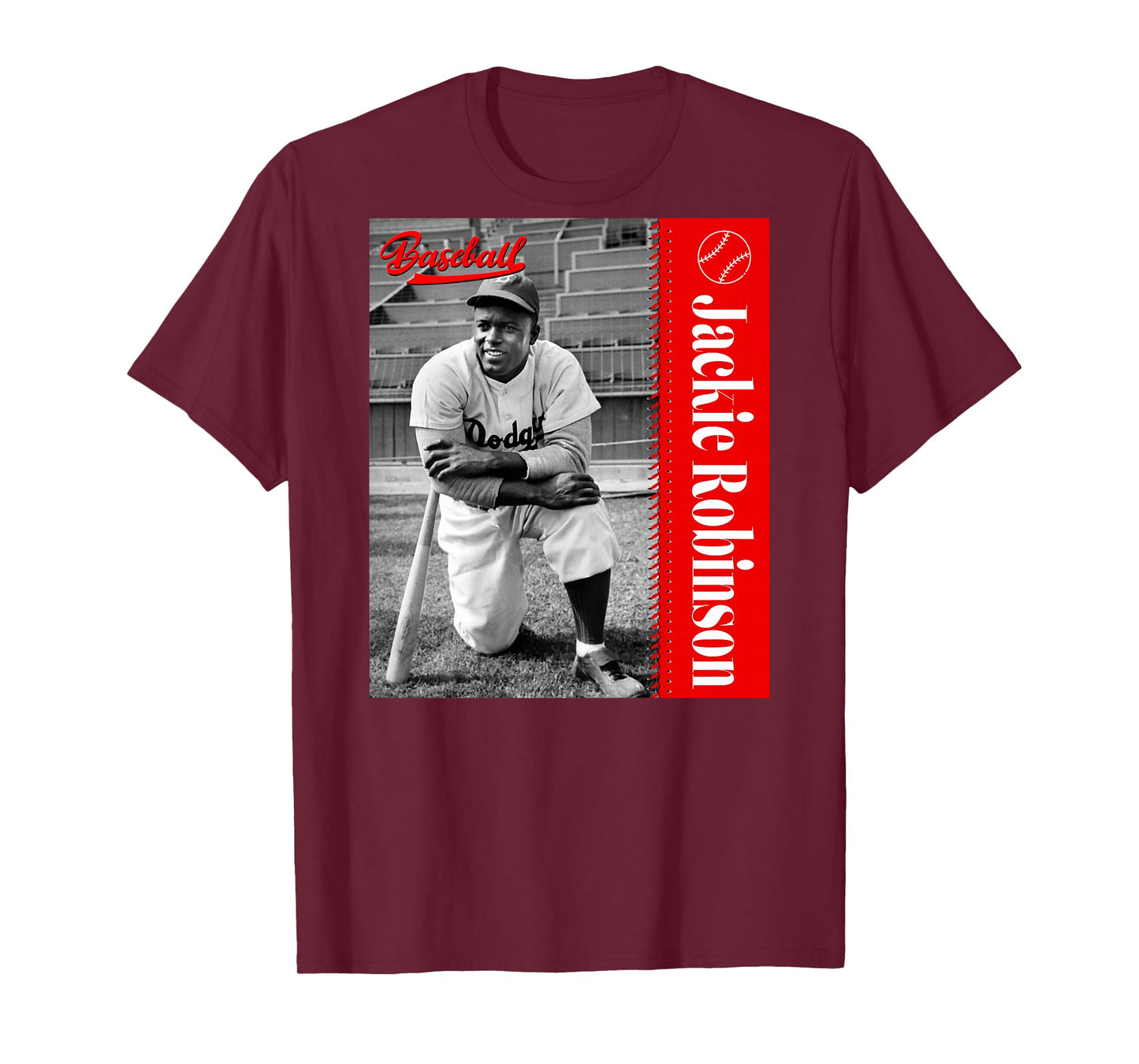 Jackie Robinson_007_Back Printed T-Shirt