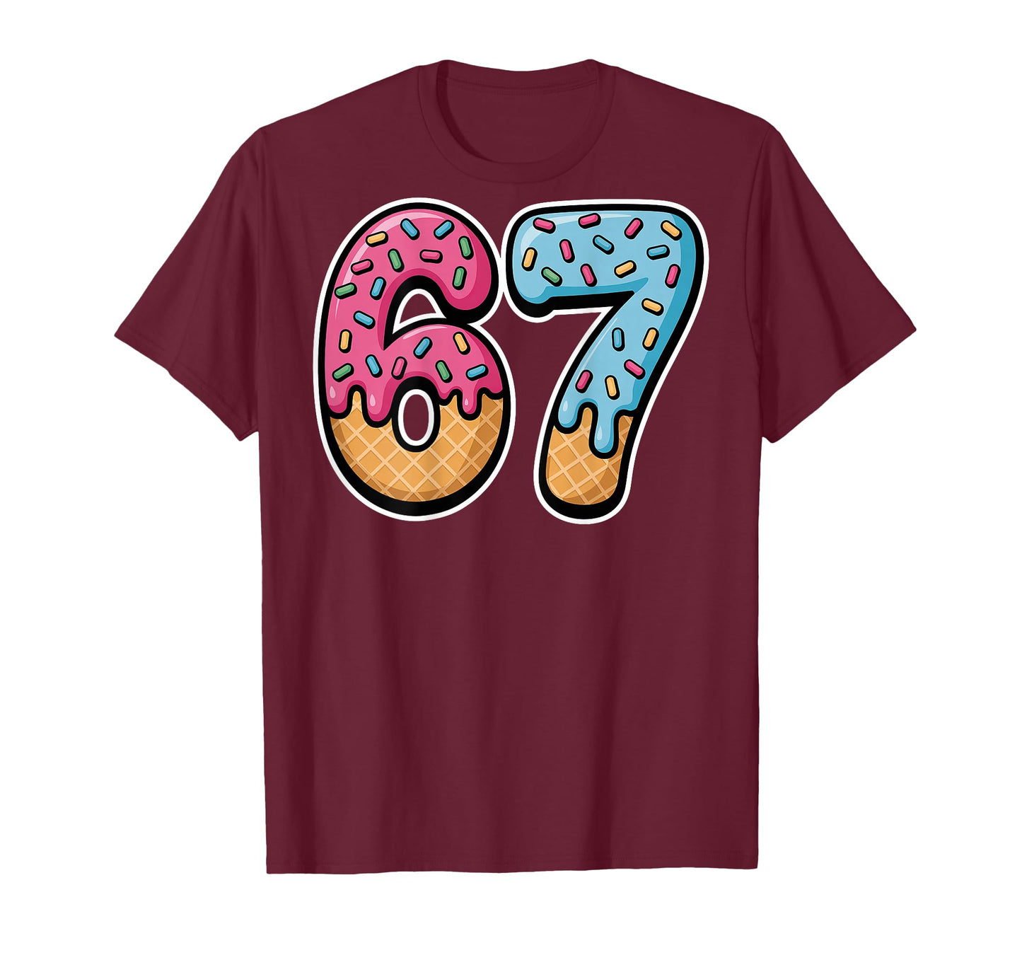67 Ice Cream Drip (Back only) T-Shirt