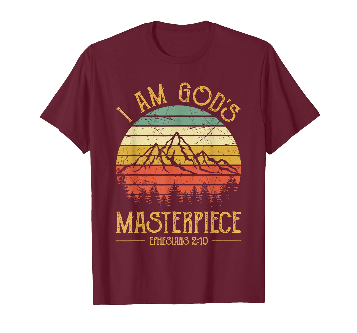 I Am God's Masterpiece Tshirt Mens Womens Kids Christian T-Shirt
