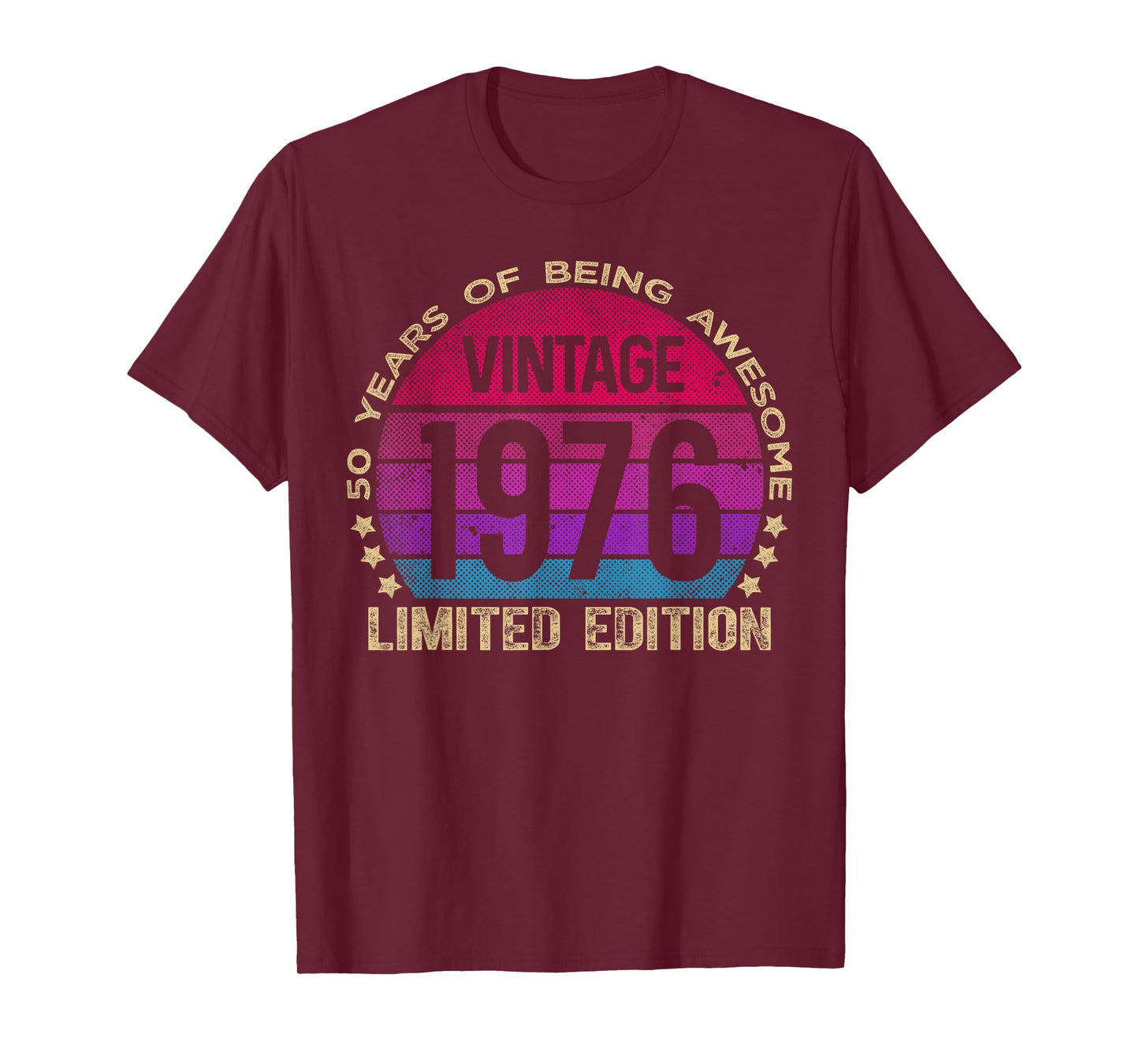 50 Year Old Gifts Vintage 1976 Limited Edition 50th Birthday T-Shirt