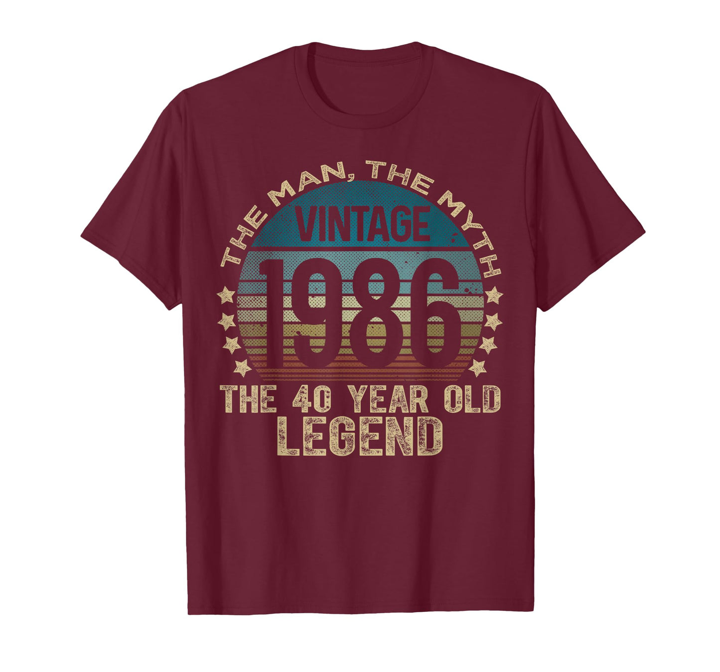 40 Year Old Gifts Vintage 1986 Limited Edition 40th Birthday T-Shirt