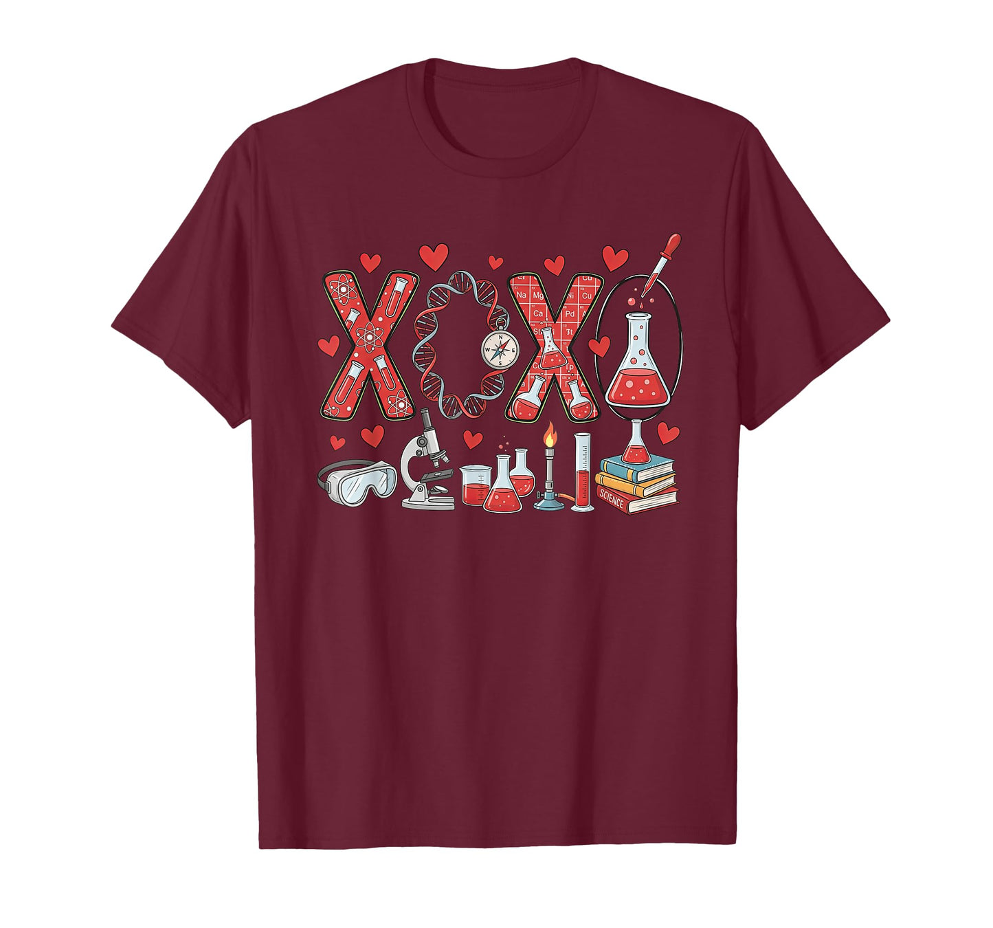 Science Teacher Love Chemistry Valentine Humor T-Shirt