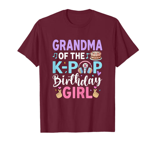 Grandma of The K-Pop Birthday Girl T-Shirt