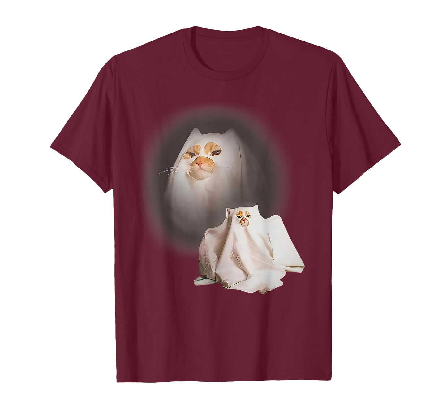 Ghost cat Ghost Kitten Funny cat Meme Halloween T-Shirt