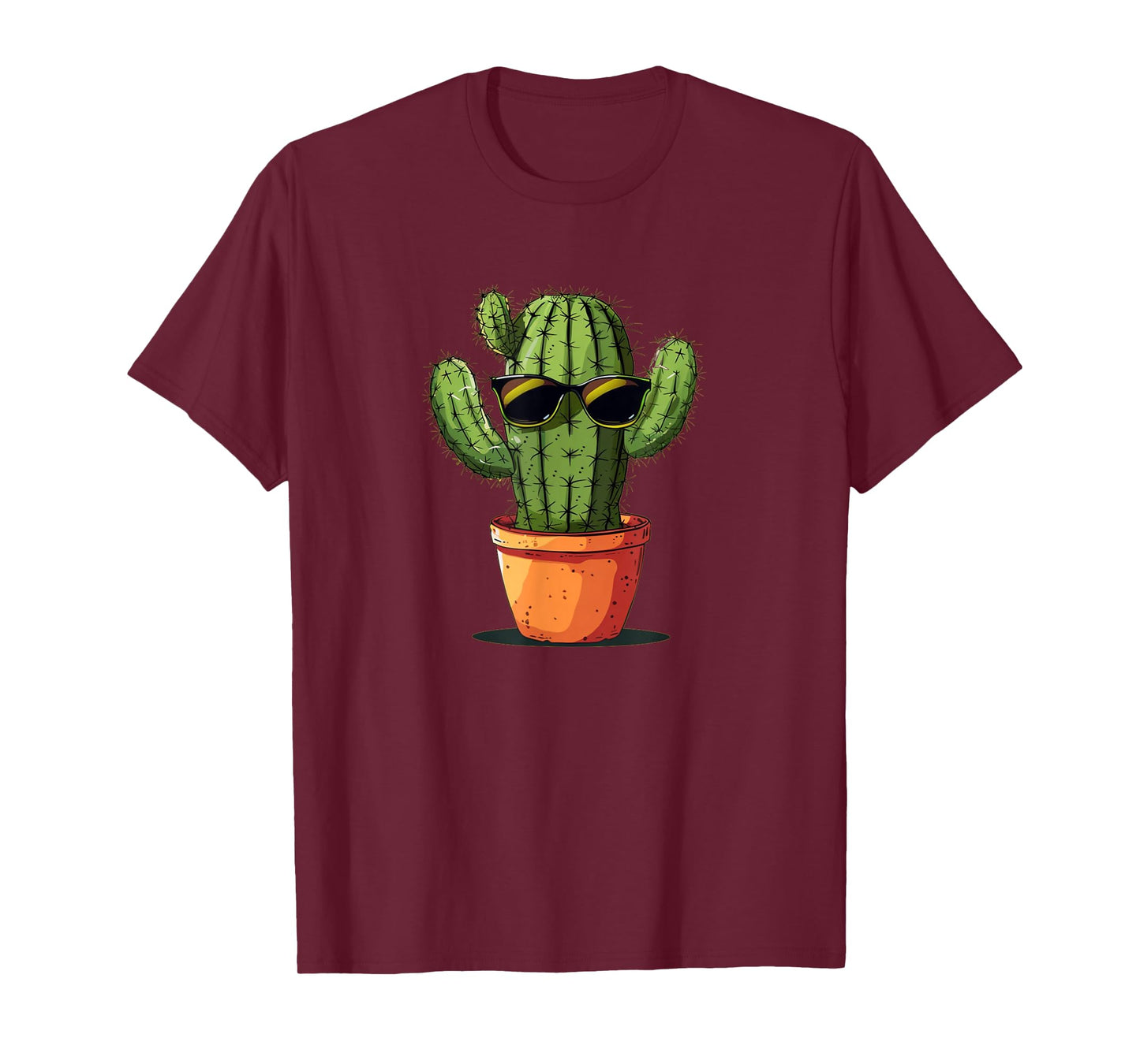 Cool Cactus Face with Sunglasses for Desert Cacti Lovers T-Shirt