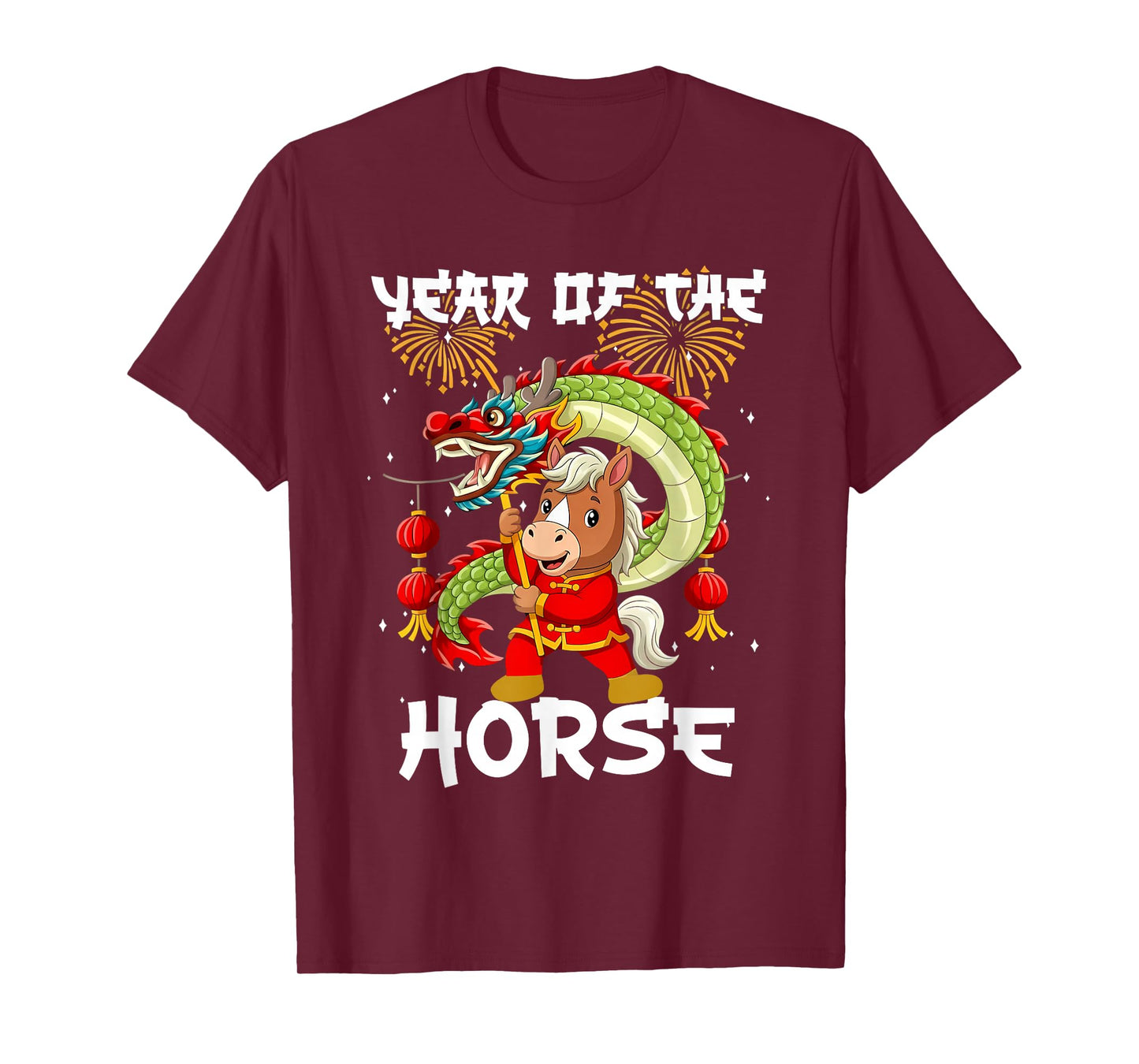 Year of The Horse Chinese New Year 2026 Lion Dance Lover Kid T-Shirt