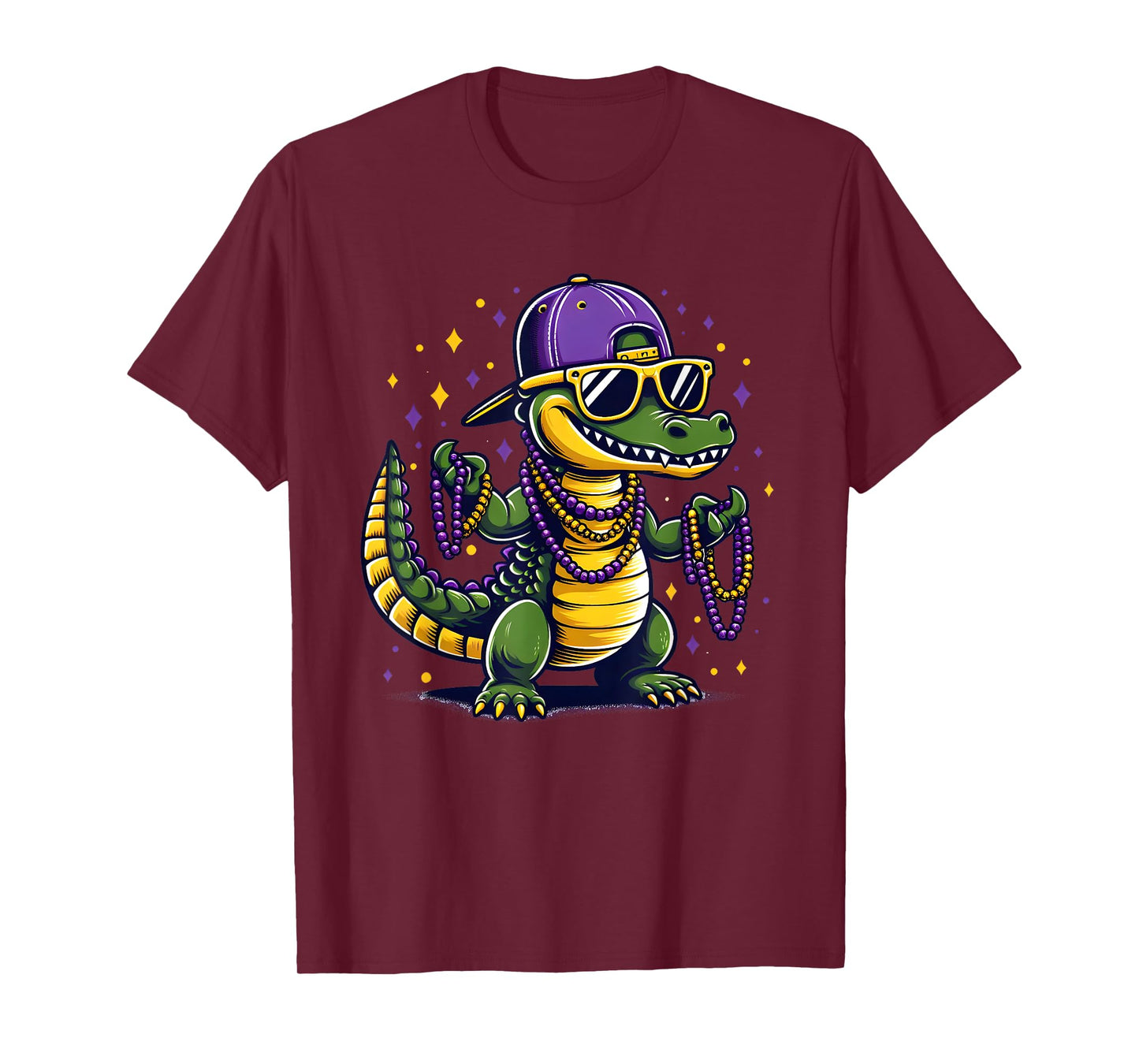 Aligator Crocodiles Mardi Gras Costume Men Women Mardi Gras T-Shirt