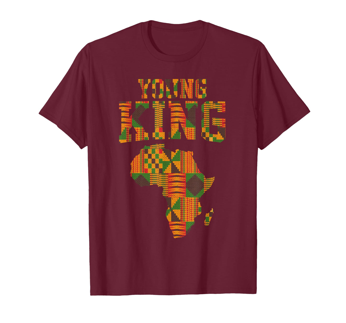 African King Art For Boys Toddlers Kente Cloth African Print T-Shirt