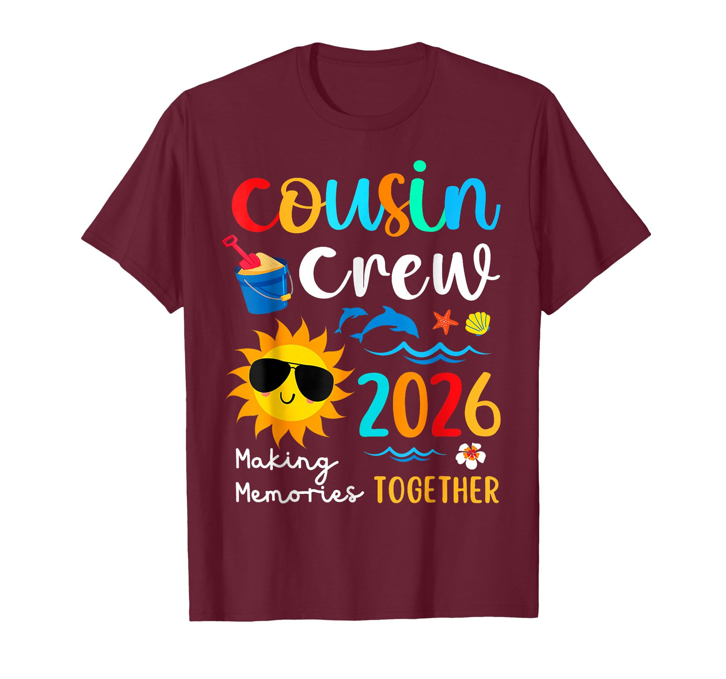 Cousin Crew 2026 Summer Vacation Beach Family Trips Matching T-Shirt