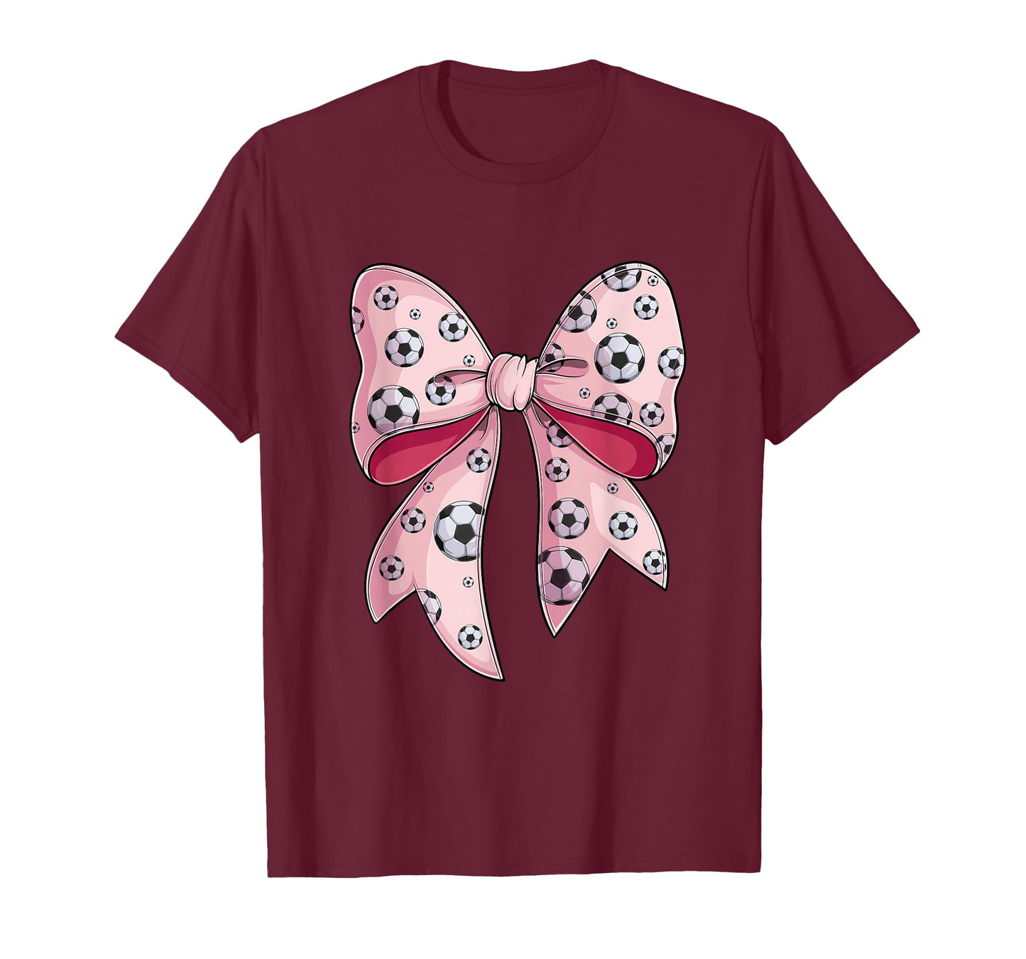 Coquette bow Soccer ball toddler youth girls women T-Shirt