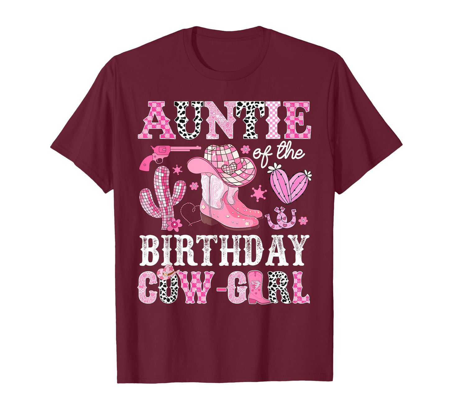 Auntie Of The Birthday Cow-Girl Rodeo Cowgirl Bday T-Shirt