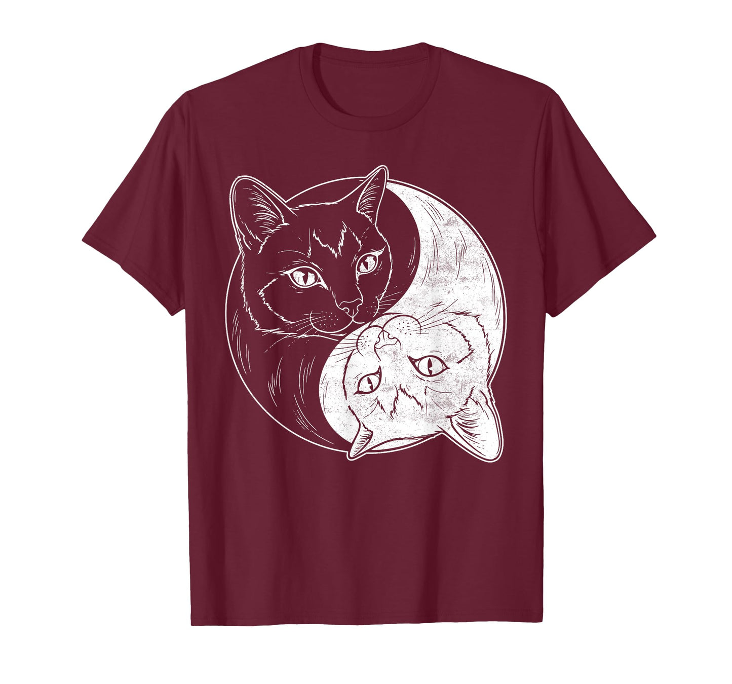 Yin Yang Cats Chinese Art Taoism Cute Kitten Lover T-Shirt