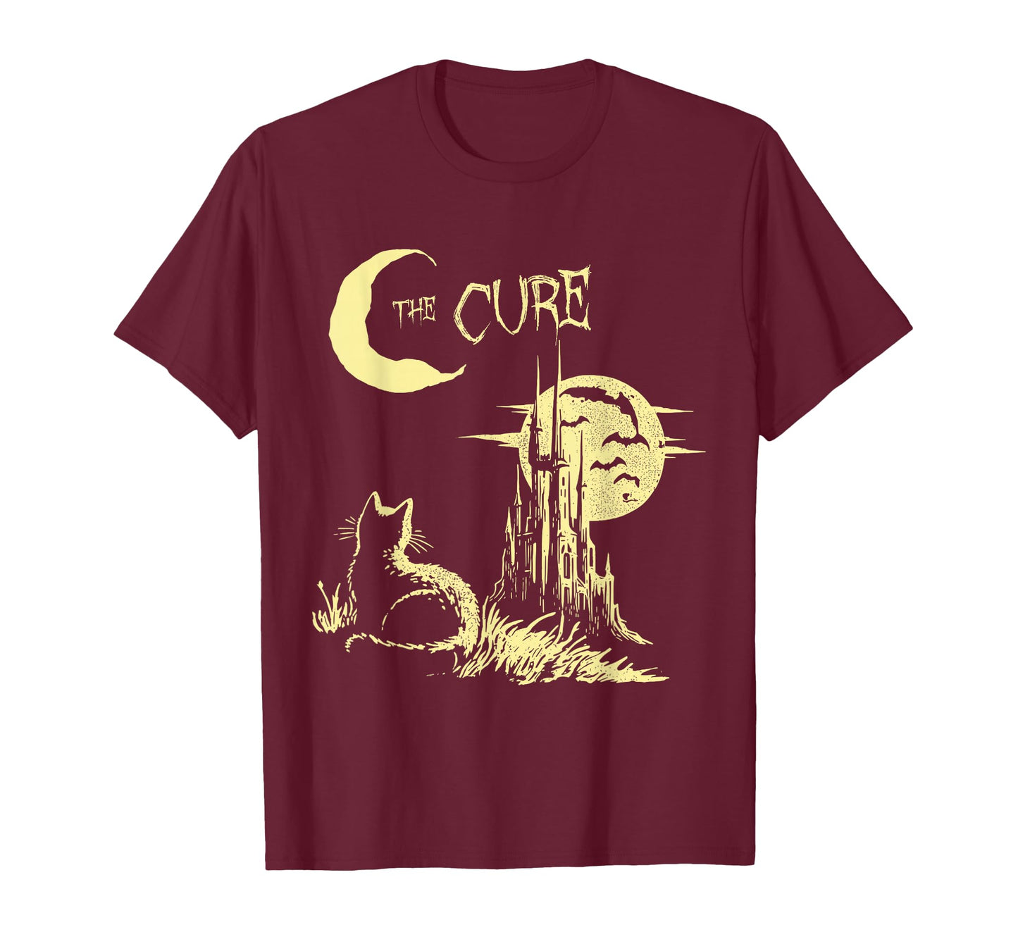 Retro The Cure Cat Gothic Cat Lover Men Women Kids T-Shirt