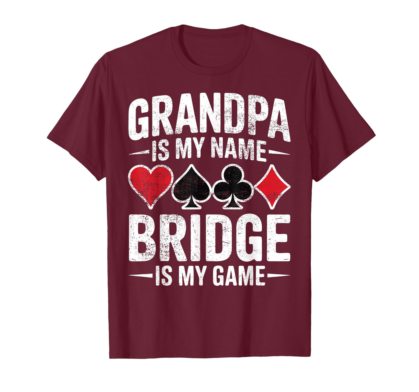Grandpa Bridge Player Contract Bridge T-Shirt