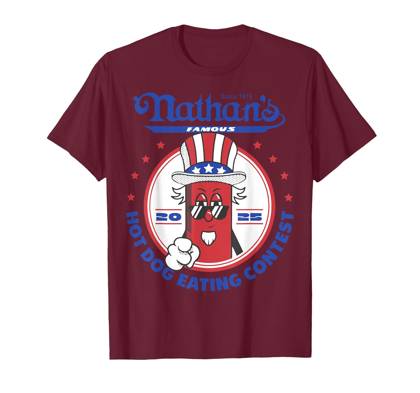 Nathan’s Famous Hot Dog Eating Contest 2025 Funny T-Shirt