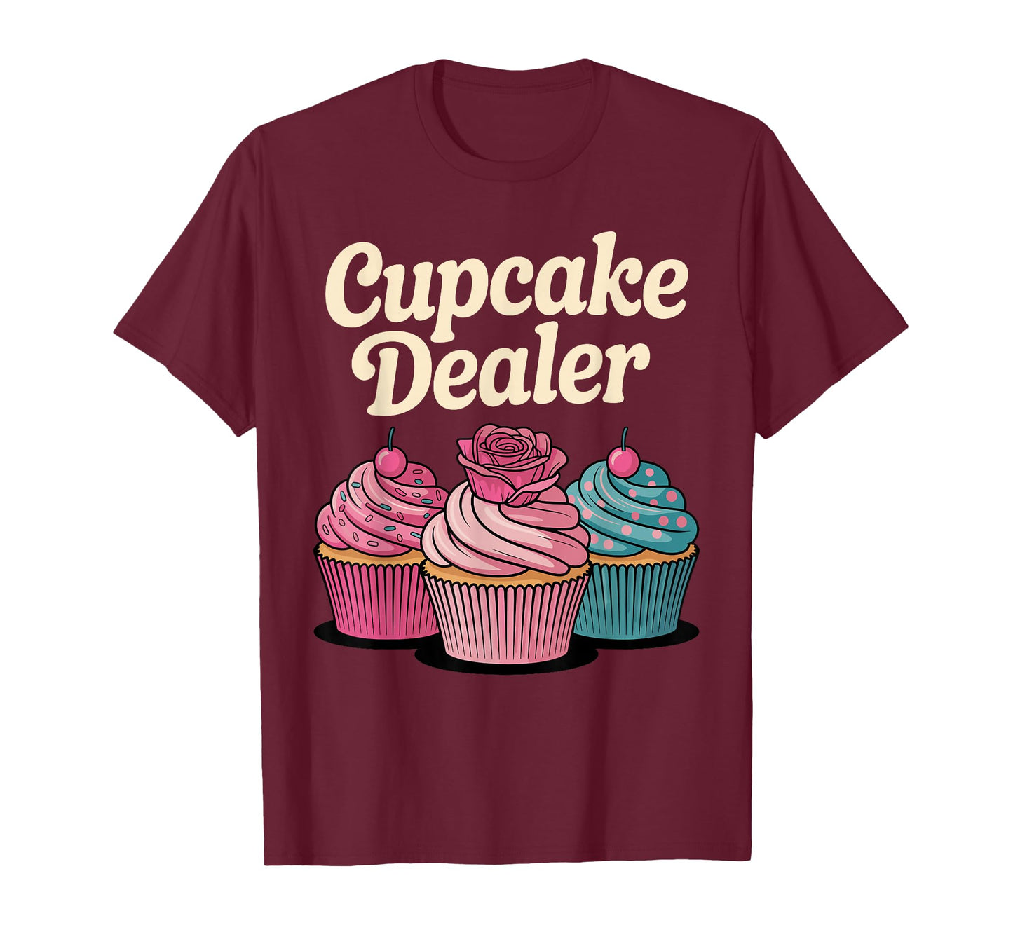 Funny Cupcake Art for Men Women Kids Baking Cupcake Lover T-Shirt
