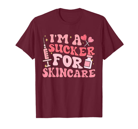 I'm A Sucker for Skincare Dermatology Therapist Valentine T-Shirt