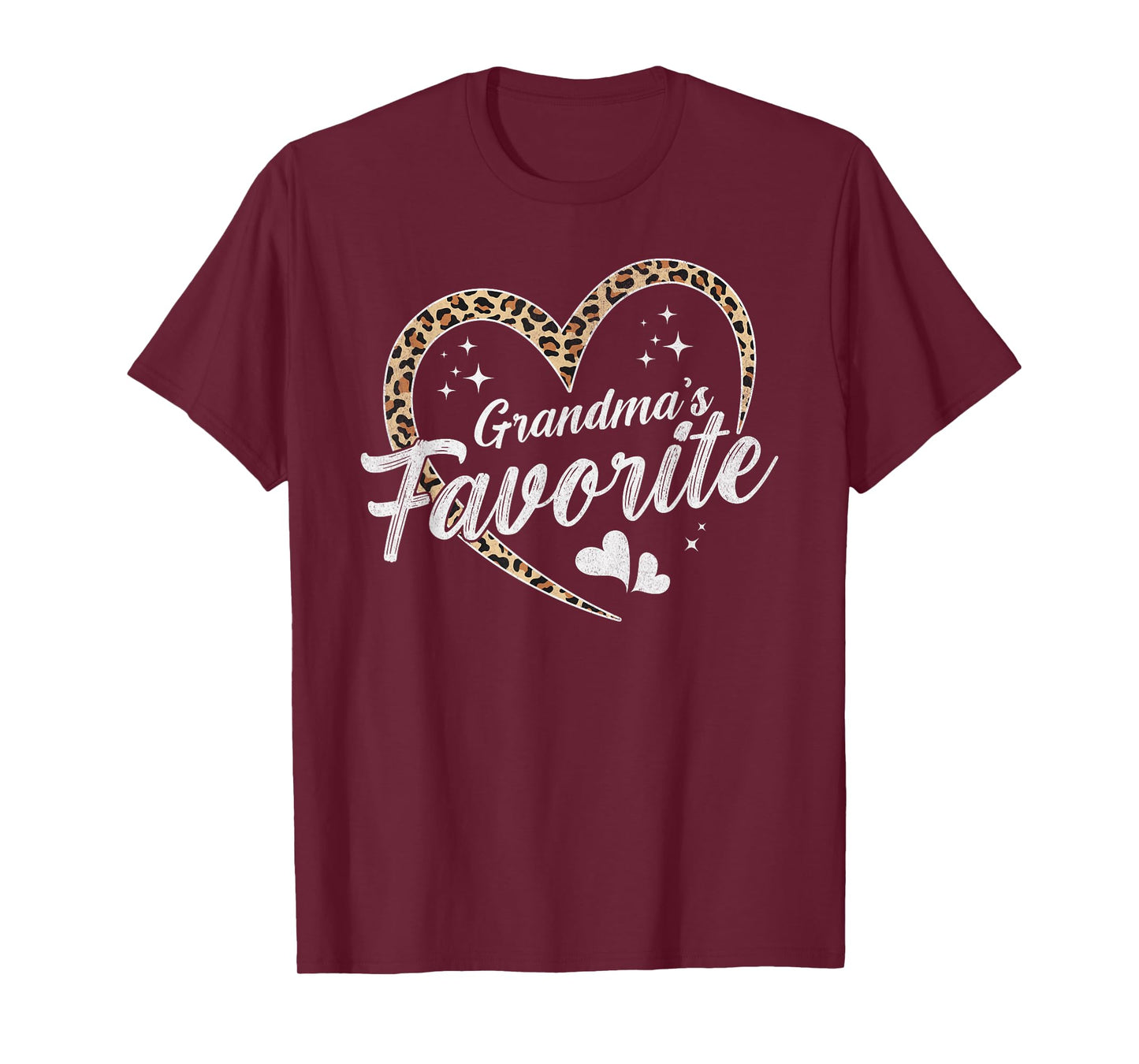 Grandma's Favorite Granddaughter Leopard Girls T-Shirt