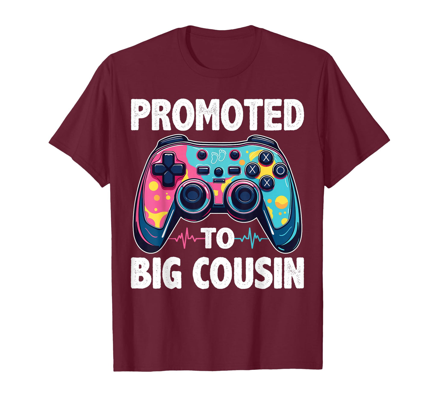 Video Gamer Gender Reveal Party Promoted To Big Cousin T-Shirt