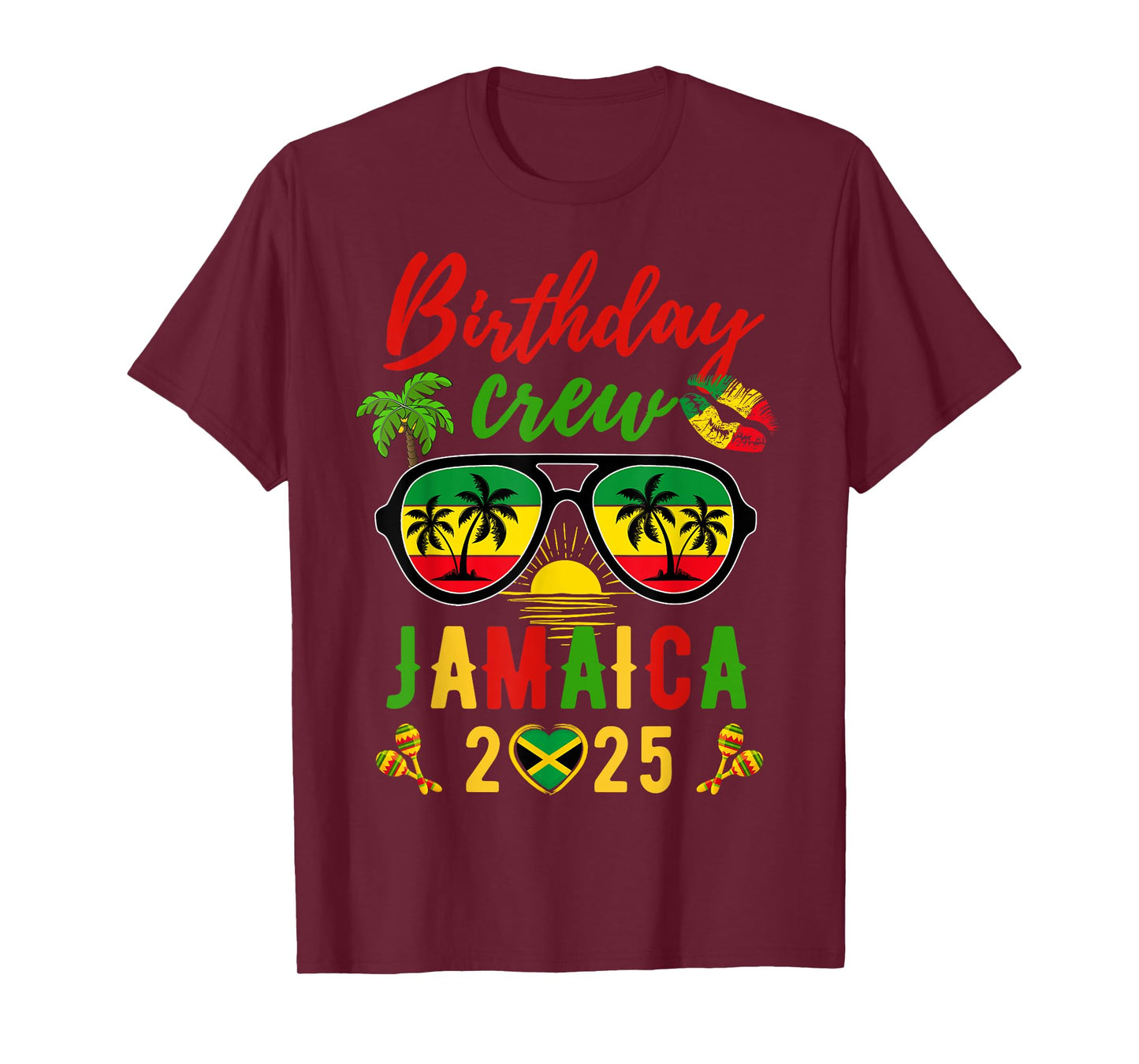 Birthday Queen King Jamaica Girls Trip 2025 Women Matching T-Shirt
