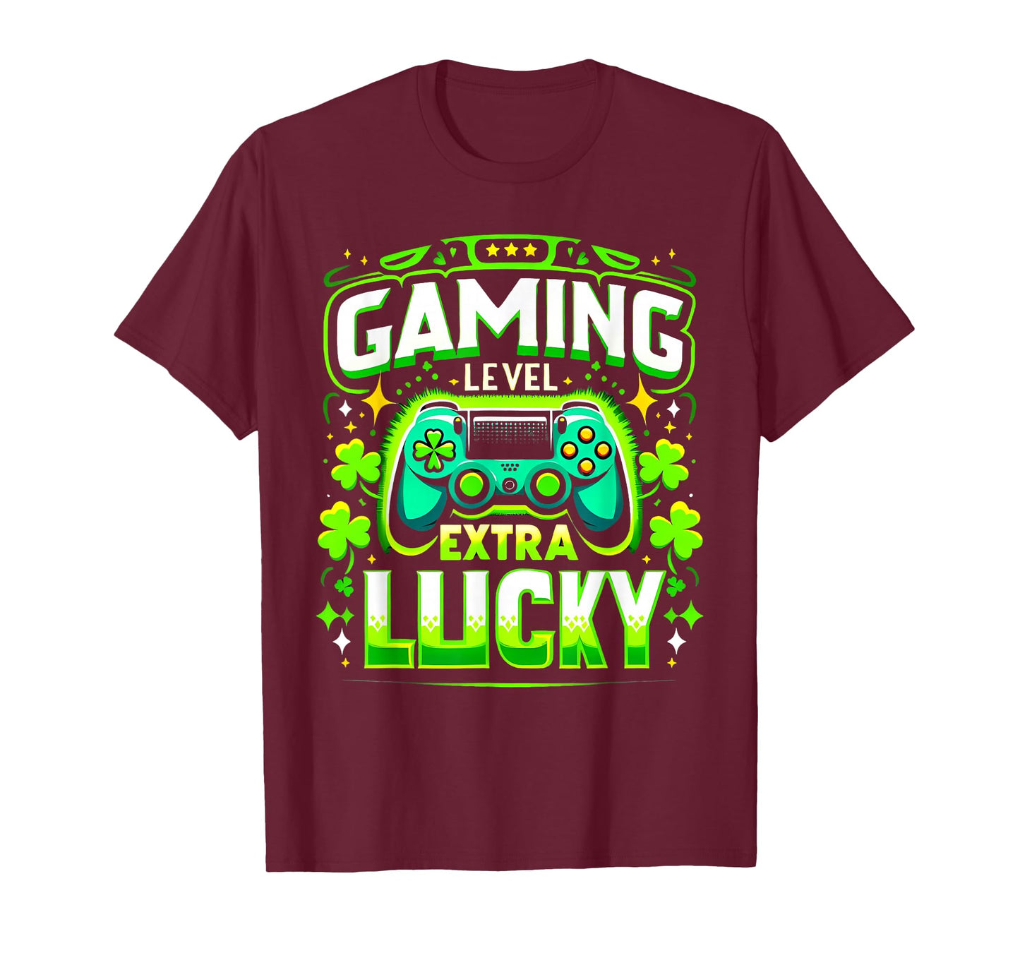Gamer St Patricks Day Boys Video Games St Pats Gaming T-Shirt