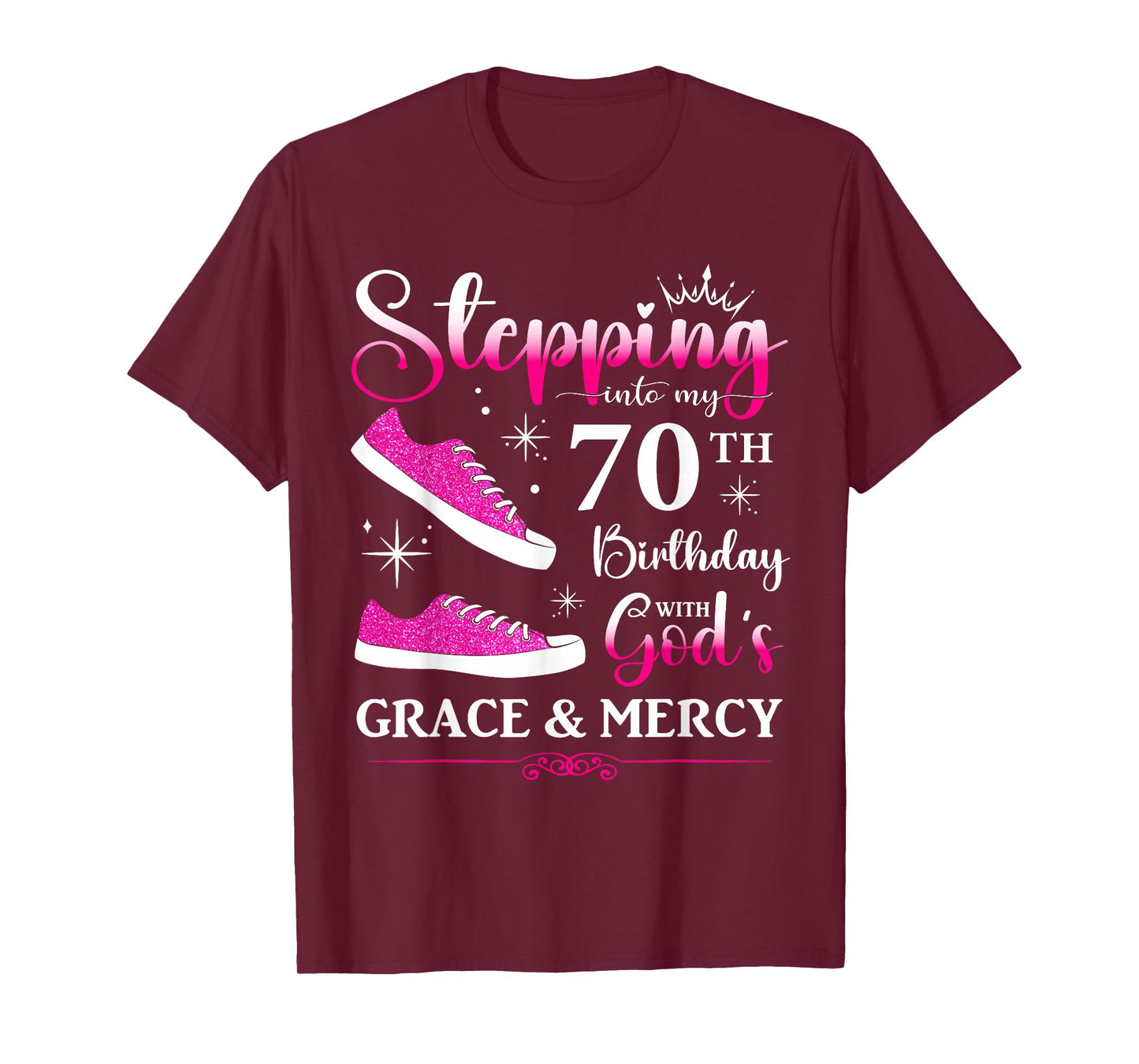70th Birthday Seventy 70 Years Old Bday Party Funny Womens T-Shirt