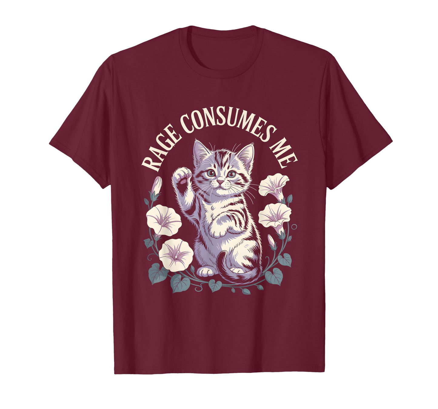 Rage Consumes Me T Shirt Cute Kitten T-Shirt