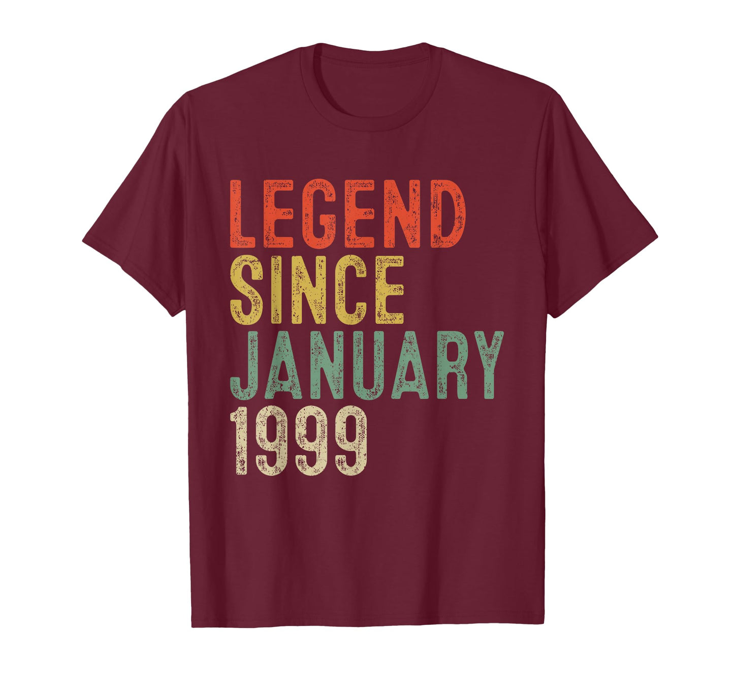 Legend Since January 1999 27th Birthday Gifts 27 Year Old T-Shirt