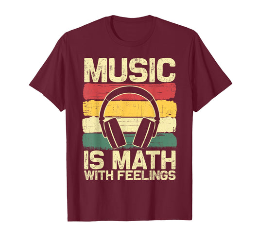 Funny Music Shirt for Men Women Math Teacher Music Lover T-Shirt
