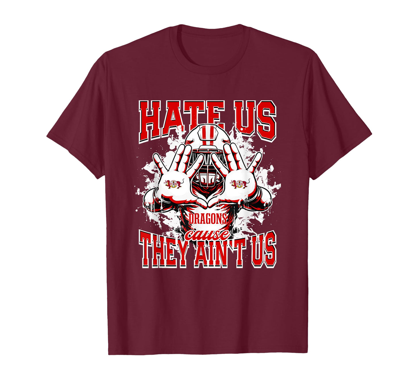 Pekin Community Dragons Logo Hate Us Cause They Ain't HS T-Shirt