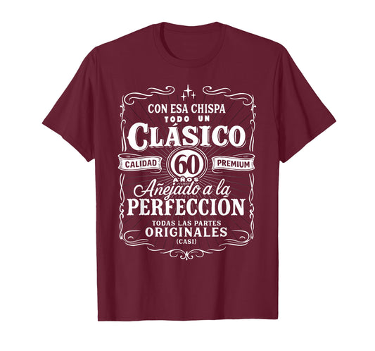 Vintage 60th Birthday Men Funny Cumpleaños 60 Spanish Gag T-Shirt