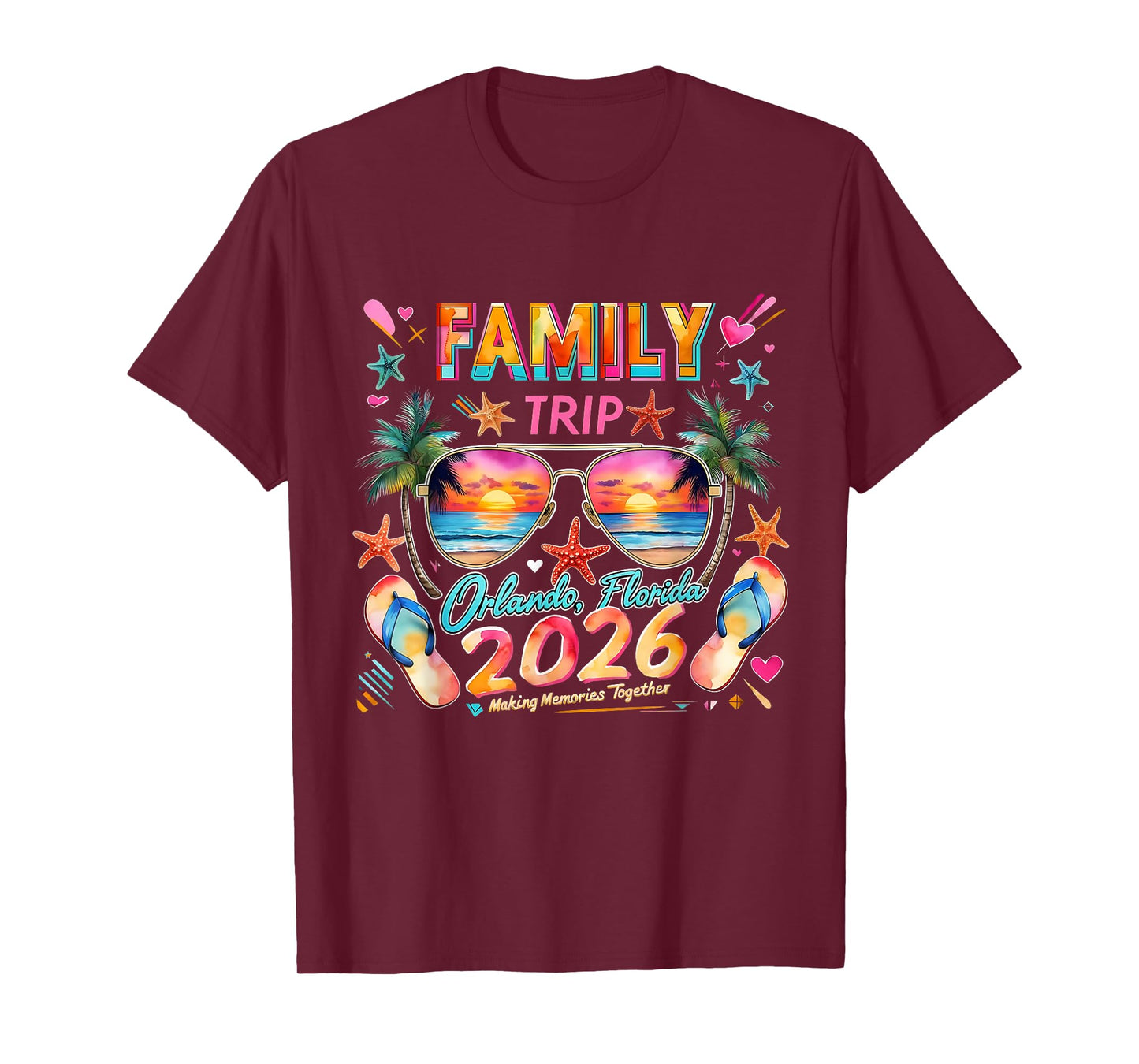 Family Trip Orlando Florida 2026 Making Memories Together T-Shirt