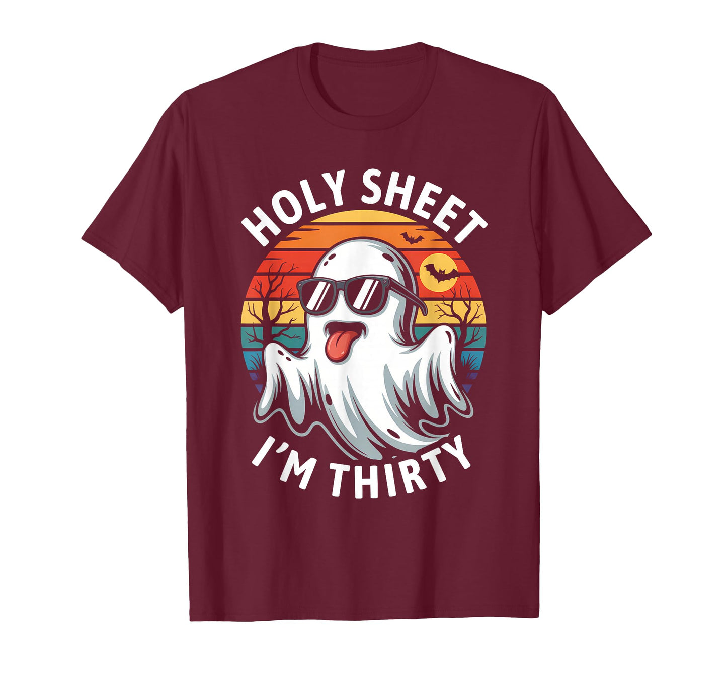 Birthday Halloween 30th Ghost Holy Sheet I'm Thirty T-Shirt