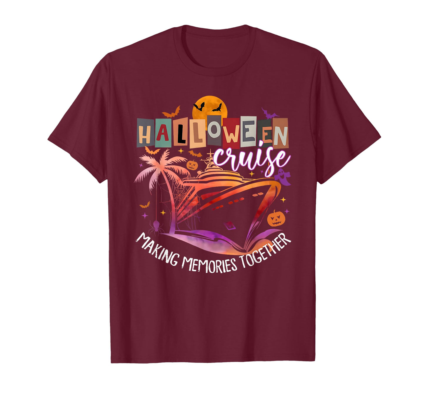Family Halloween Cruise 2025 Matching Family Cruising Crew T-Shirt