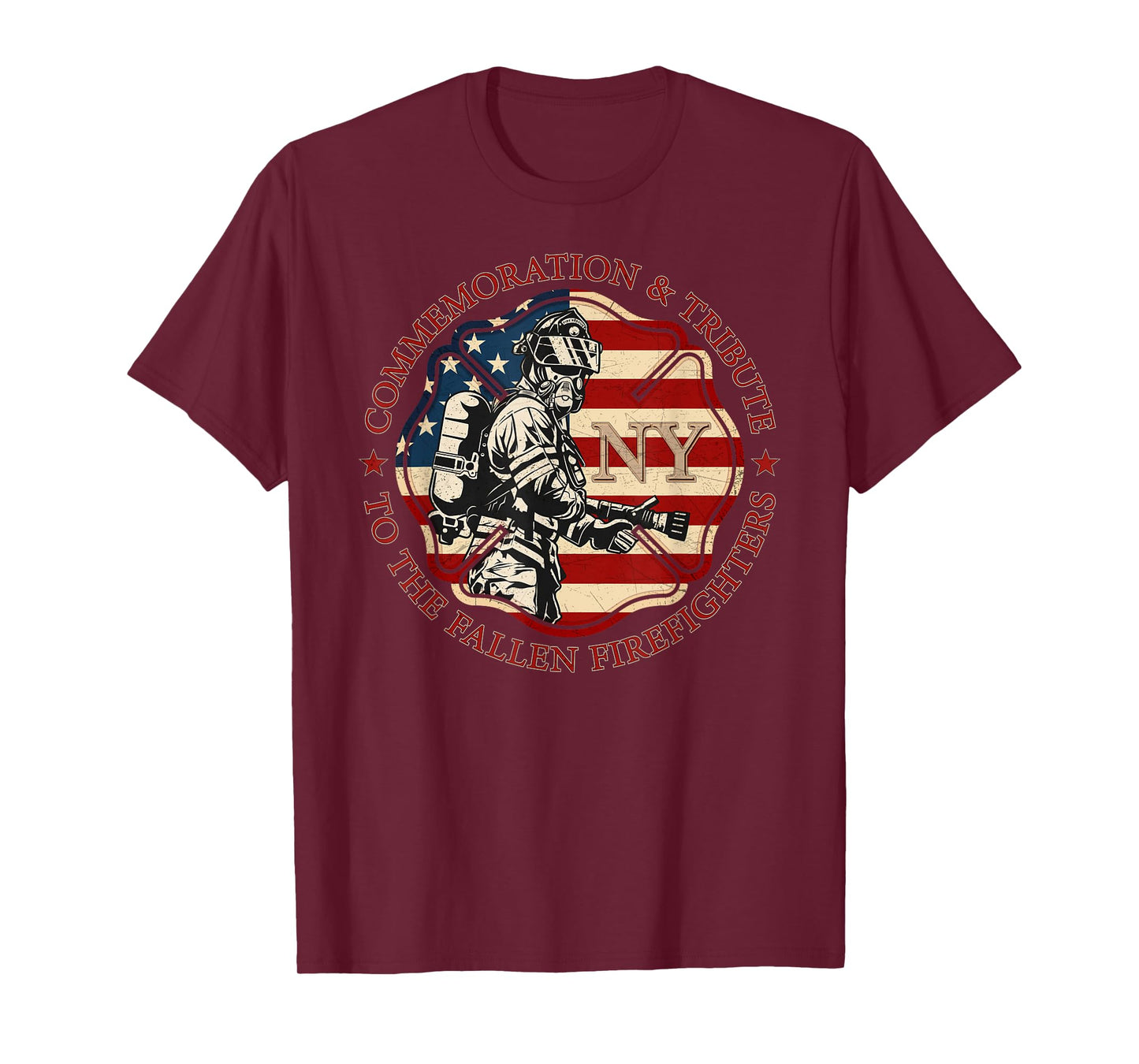 The Fallen Firefighters Of New York New York Fire department T-Shirt