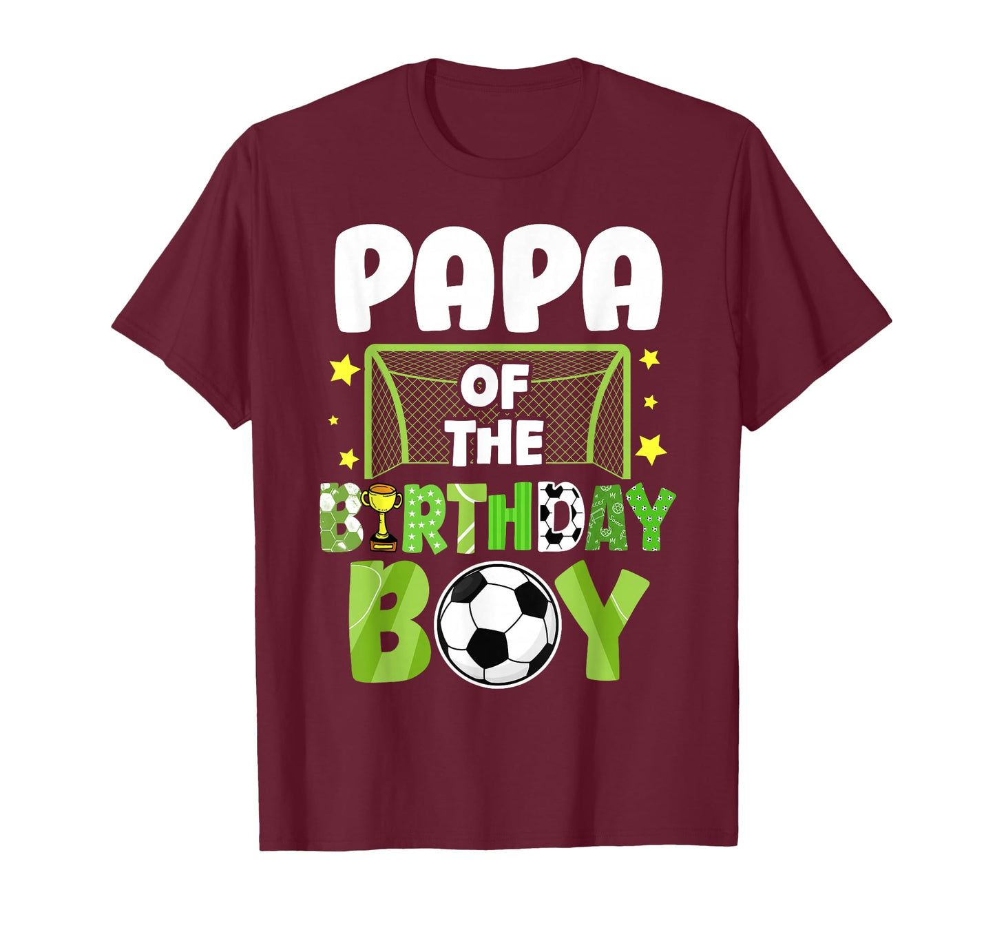 Soccer Papa Birthday Boy Party Soccer Family Matching T-Shirt