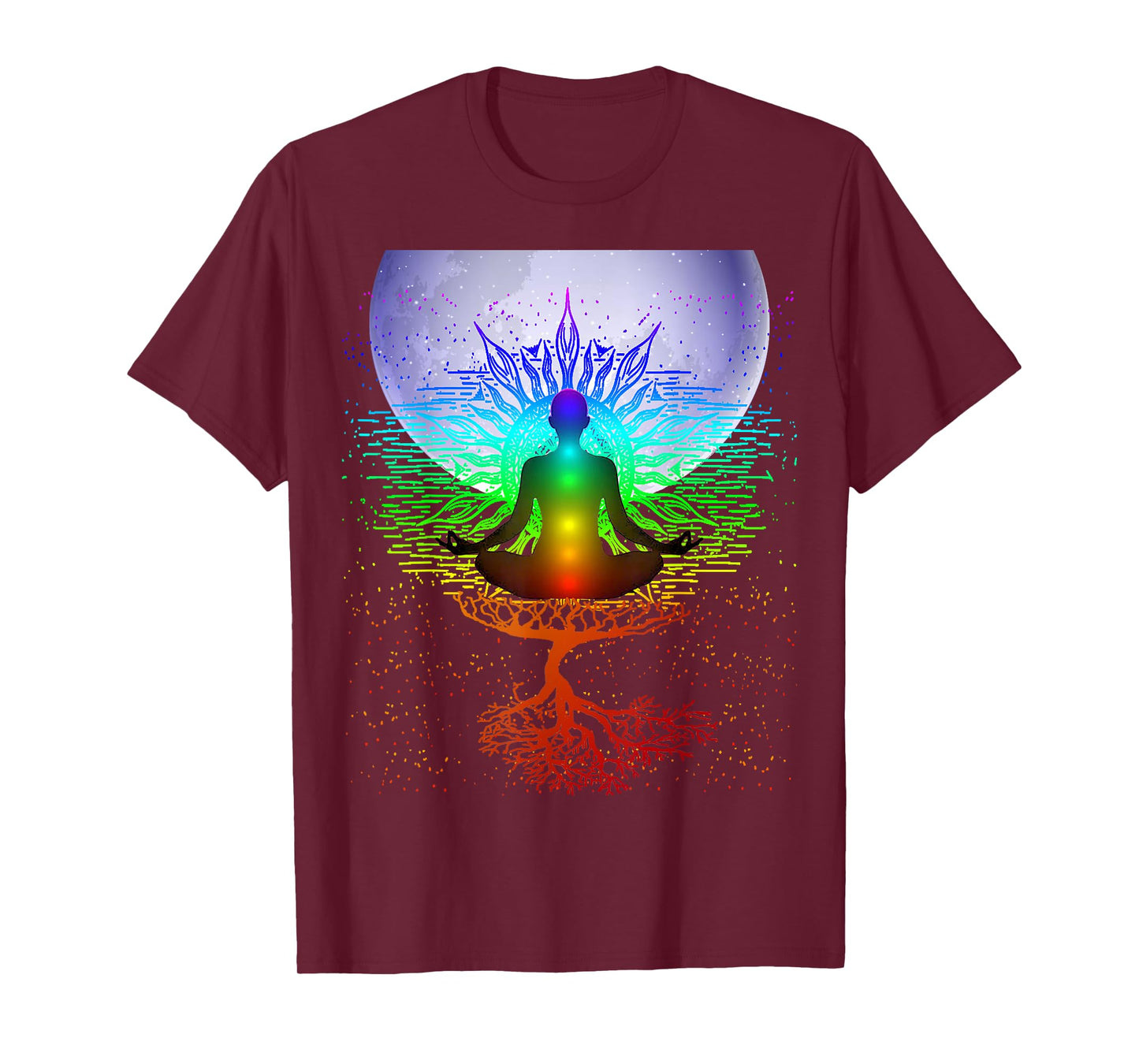 Chakra Meditation Moon Tree of Life T-Shirt