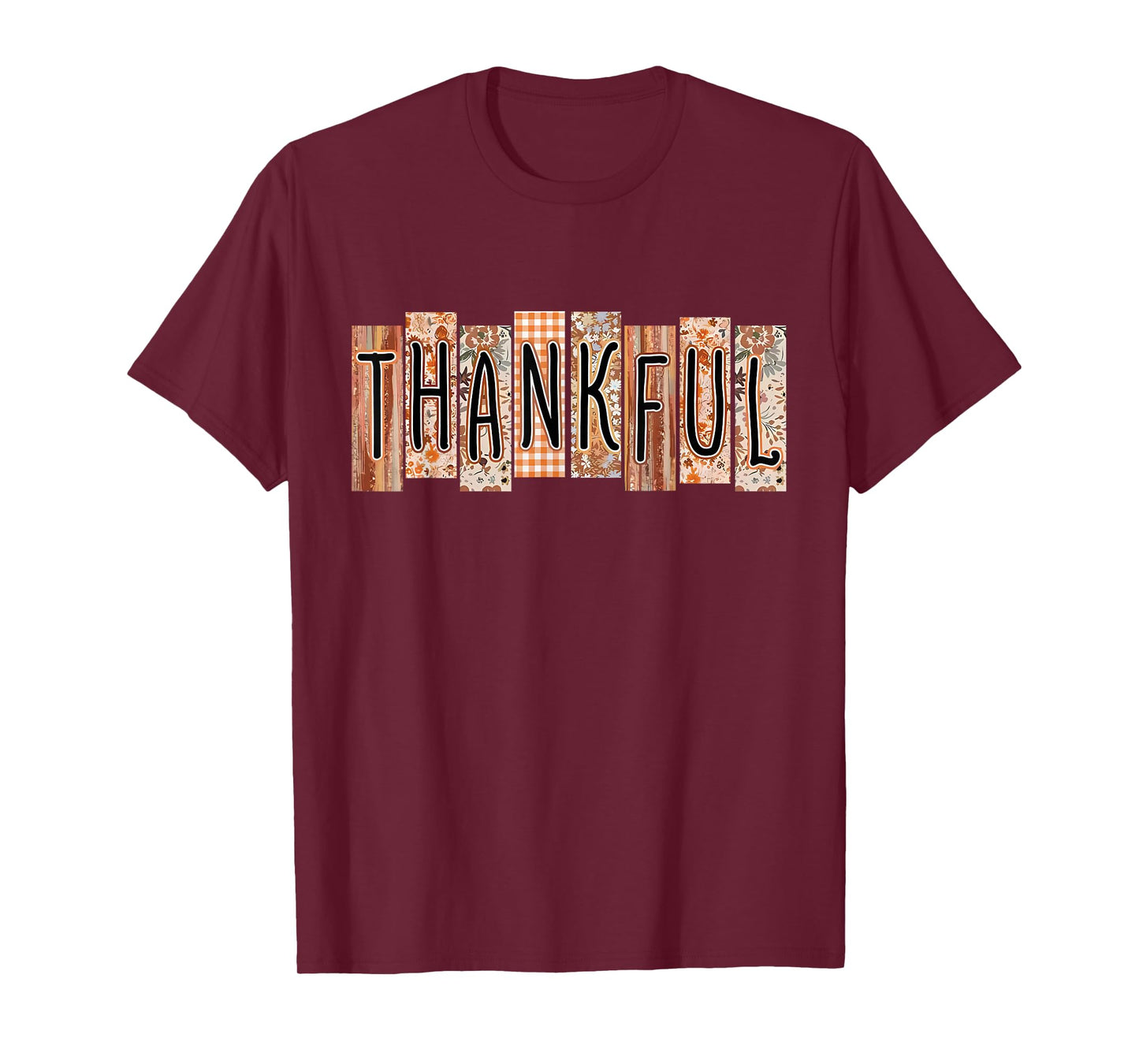 Thankful Coquette Bow Floral Cute Thanksgiving Autumn Leaves T-Shirt
