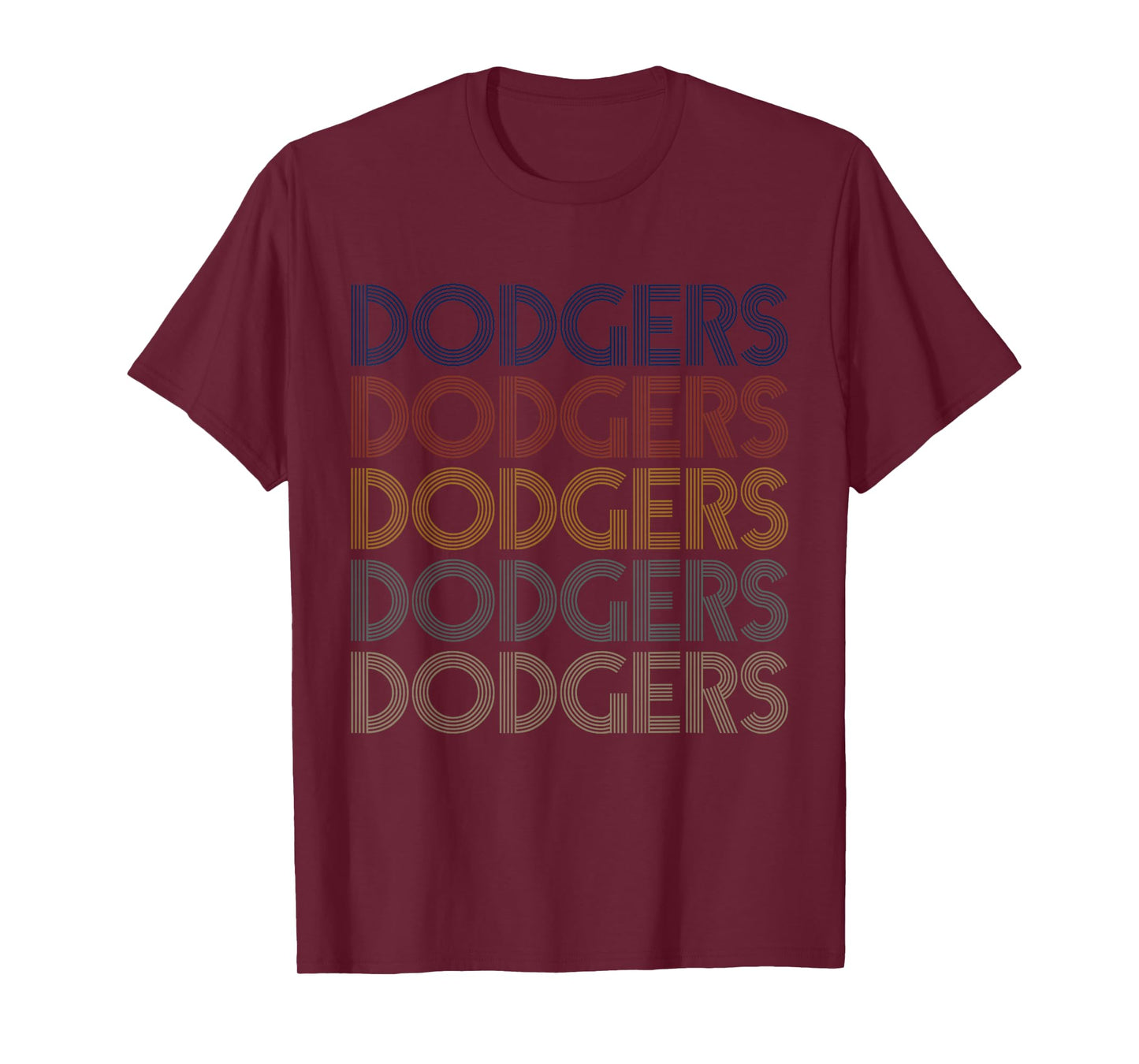 Dodgers Name Retro Vintage Apparel Gift Dodgers Lover T-Shirt