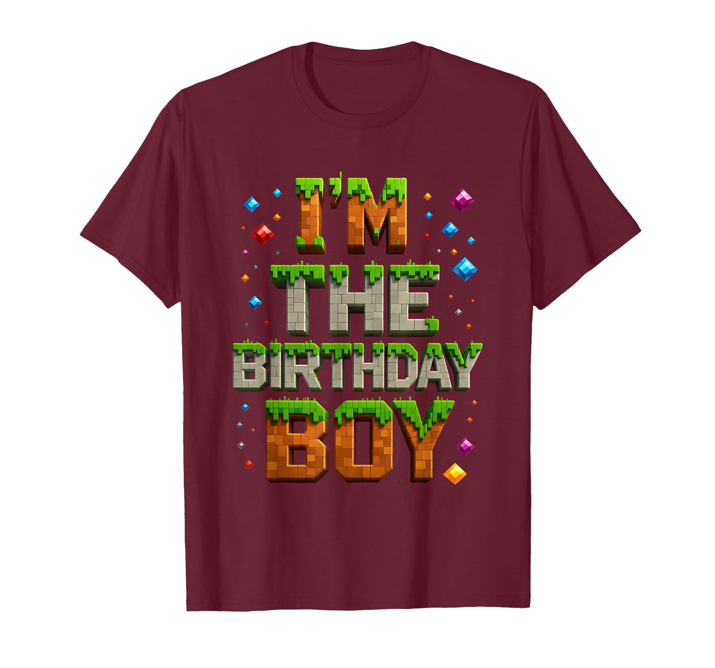 Video Gamer Pixel Number I'm The Birthday Boy Bday Party T-Shirt