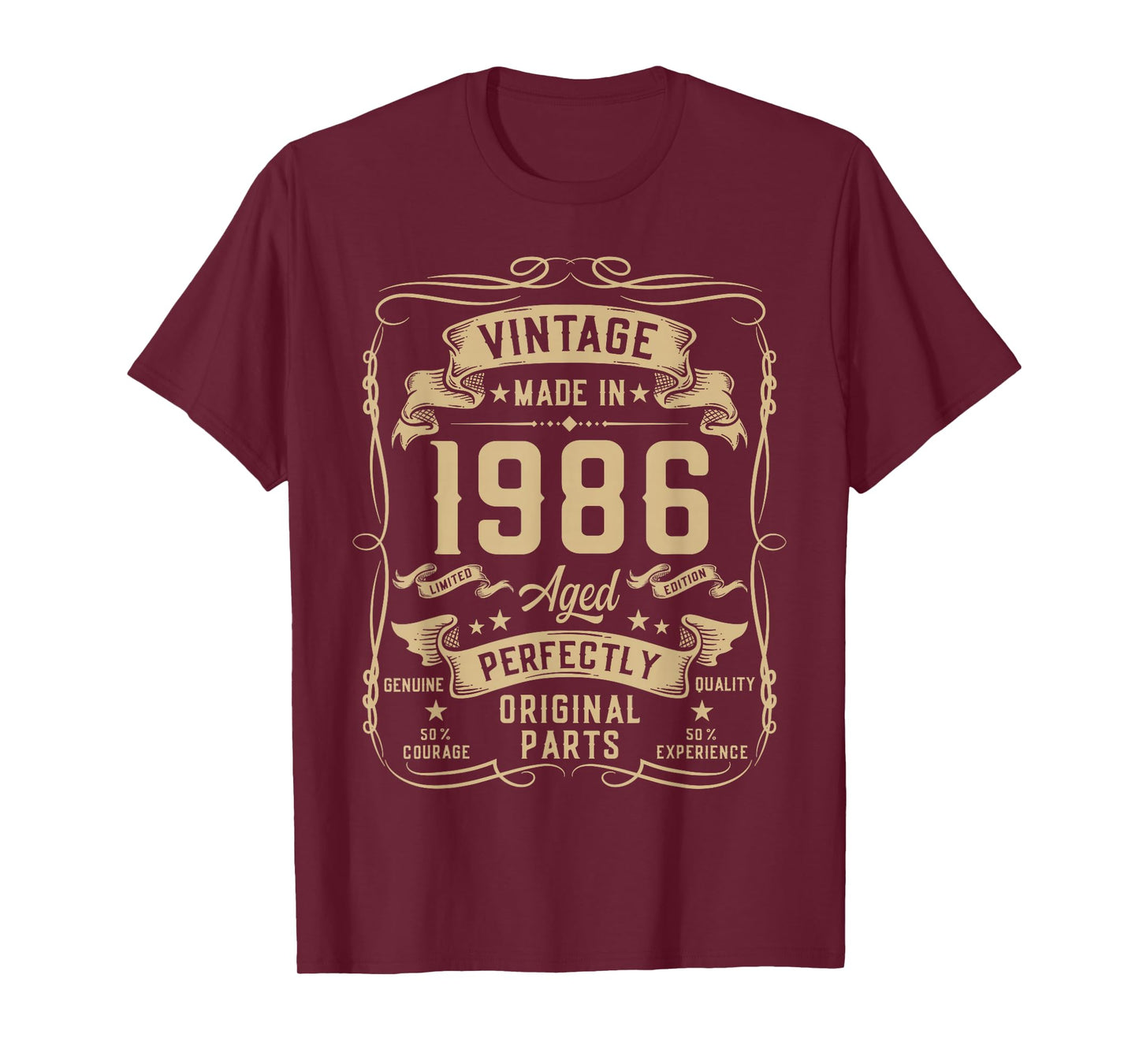 Vintage 1986 39yr 39th Birthday Gifts for Men 39 Years Old T-Shirt