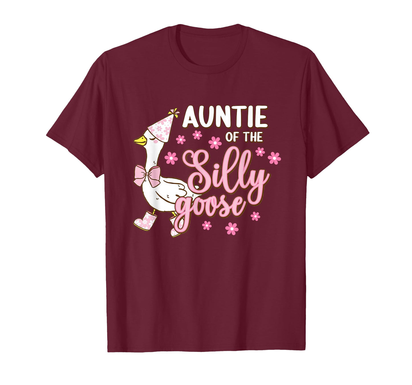 Auntie Of The Silly Goose 1st First Birthday Family Matching T-Shirt