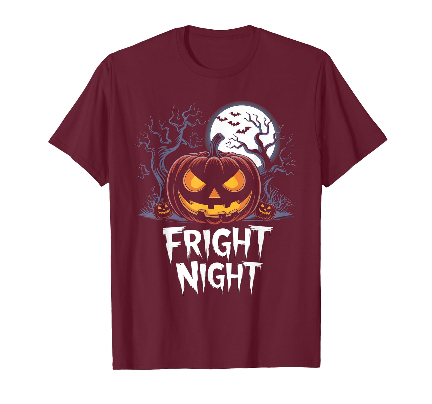 Halloween Pumpkin Jack O Lantern Face Fright Night T-Shirt