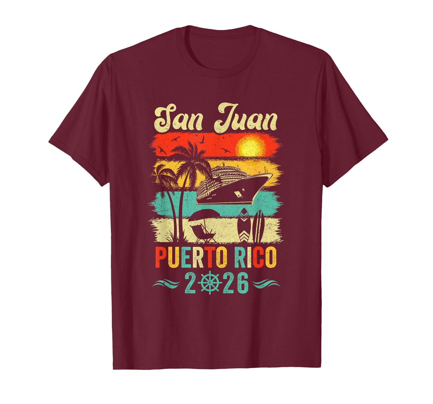 Family Vacation Puerto Rico San Juan 2026 Beach Summer T-Shirt
