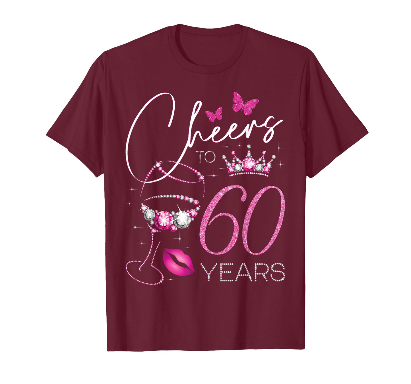 Cheers to 60 Years Old, 60th Queen's Birthday, 60th Birthday T-Shirt