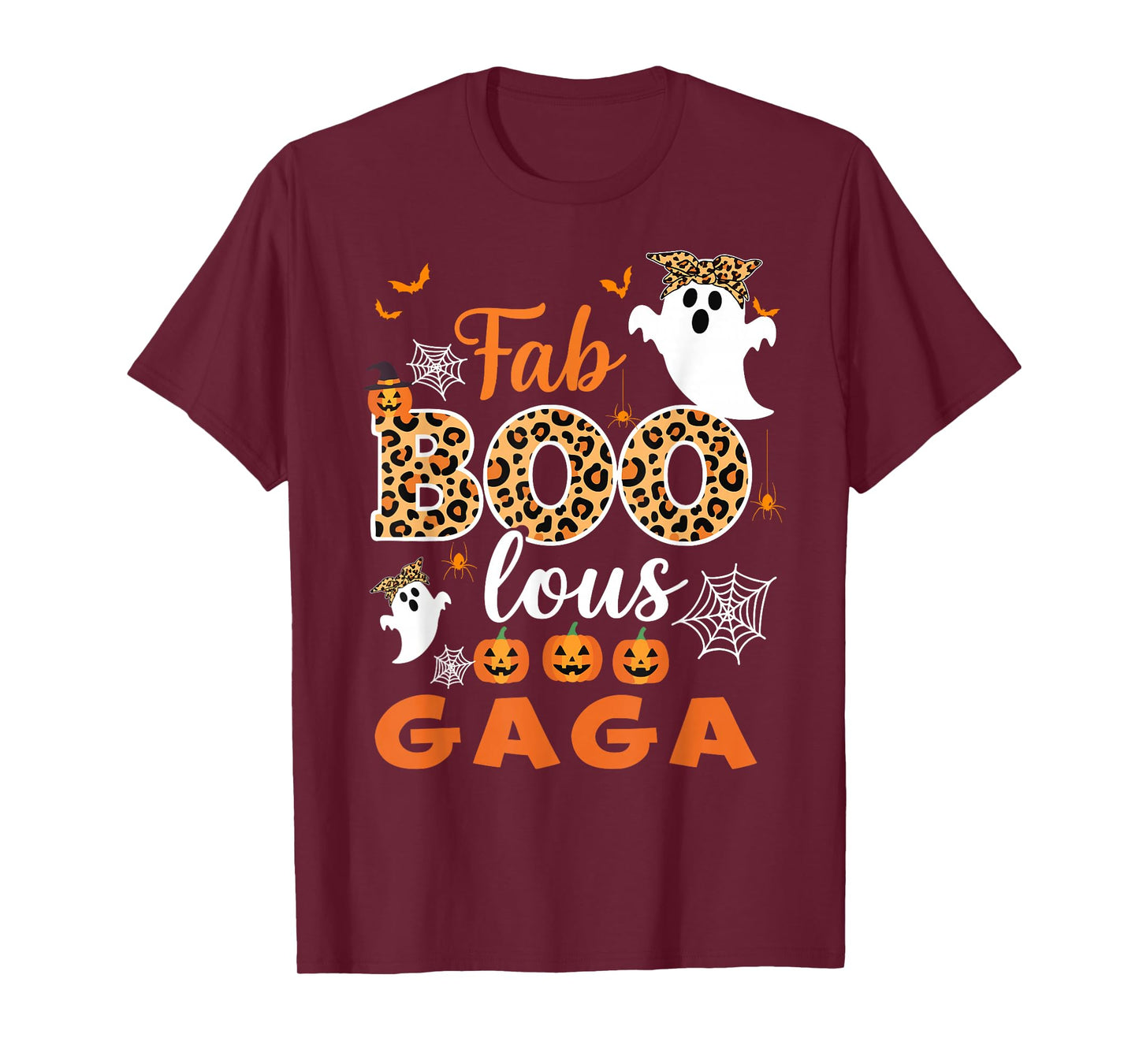 Cute Leopard Fab Boo Lous Gaga Spooky Halloween Costume Gift T-Shirt