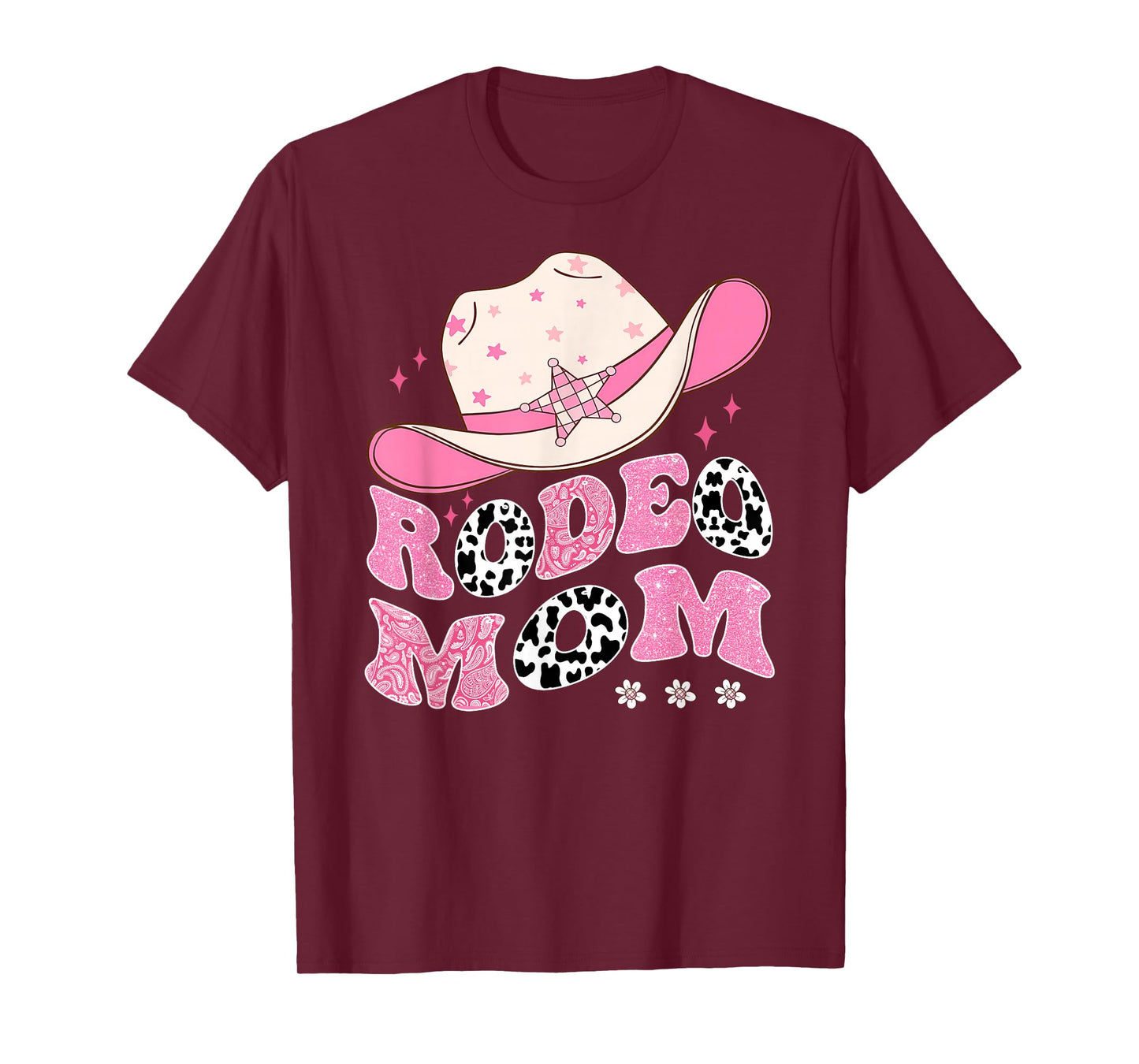 Rodeo Mom Pink CowGirl 1St Birthday Family Matching T-Shirt