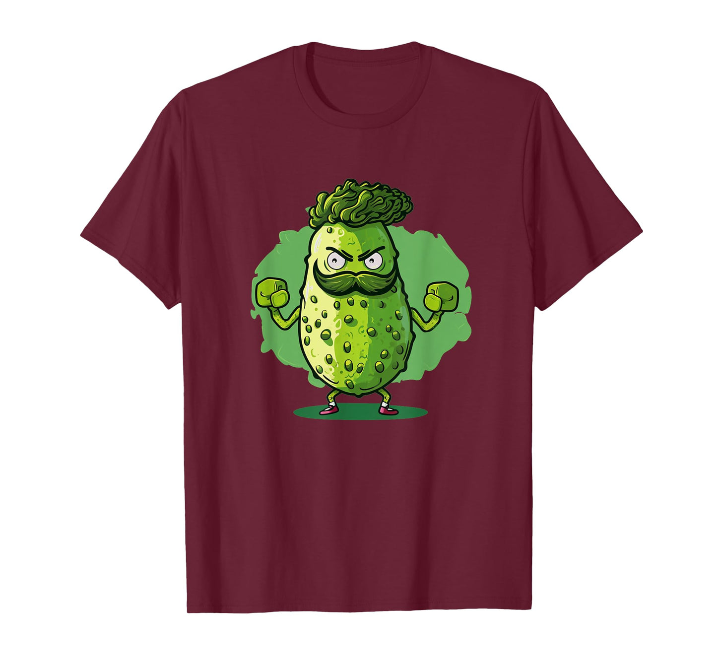 Funny looking pickle outfit with muscle for gym fans T-Shirt