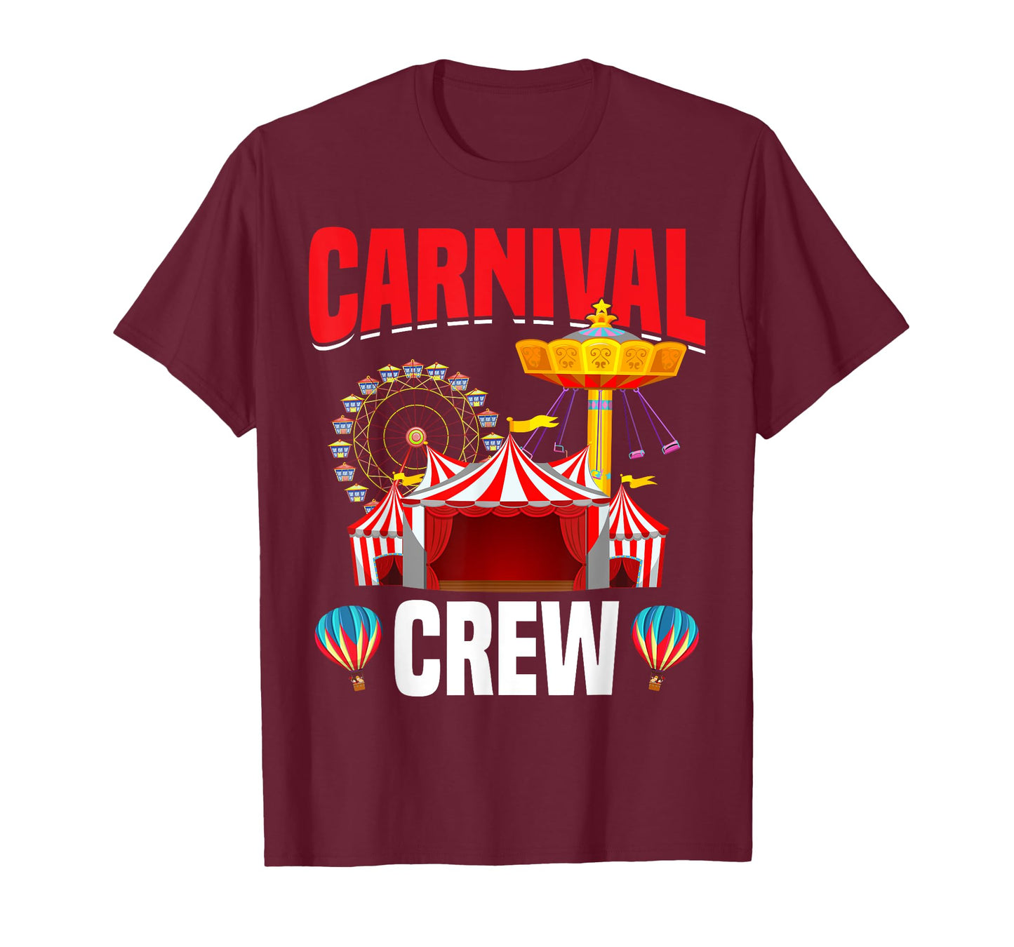 Carnival Crew Funny Circus Staff Costume Circus Theme Party T-Shirt