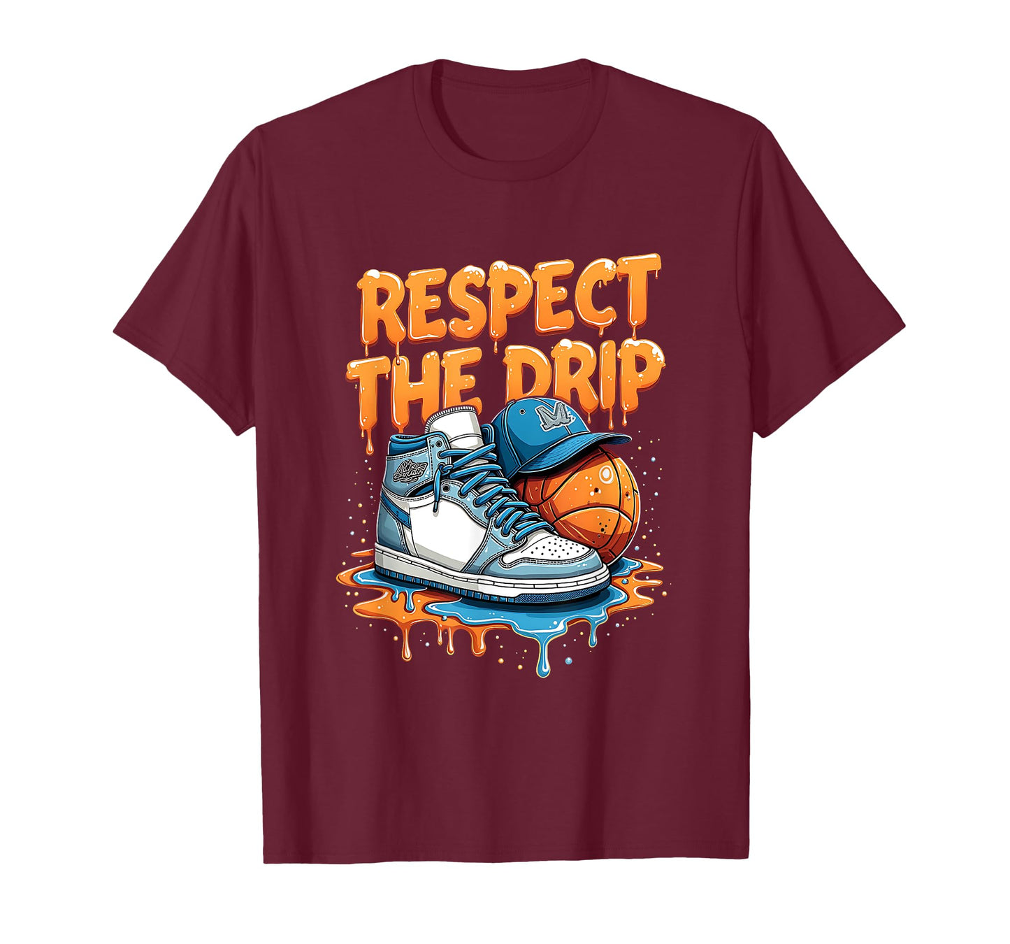 Respect the Drip Sneaker Swag Basketball Street Style T-Shirt